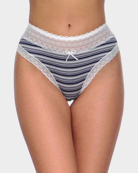 Lot de 5 culottes confort & style – Coton doux, dentelle raffinée