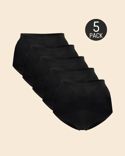 Culottes bien-être taille haute - Pack de 5 ultra confortables